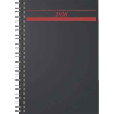Abbildung von Rido Buchkalender Timing 1 A5 Tag/Seite Kunststoff schwarz 2026
