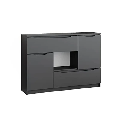 Abbildung von Vicco Kommode Ruben, Anthrazit, 120 x 84 cm