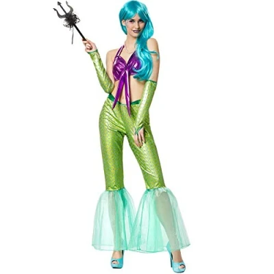 Abbildung von dressforfun Kostüm Wundervolle Wassernymphe, Vierteiliges Outfit in glänzenden Farben