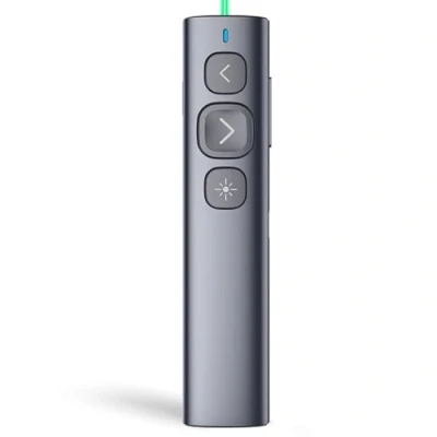 Abbildung von Norwii N95 Bluetooth Präsentation Clicker mit USB C, A Empfänger, wiederaufladbare PowerPoint Clicker, Remote, Long Range Wireless Presenter für Tablet/Laptop (Grün, BLE&amp;USB AC)