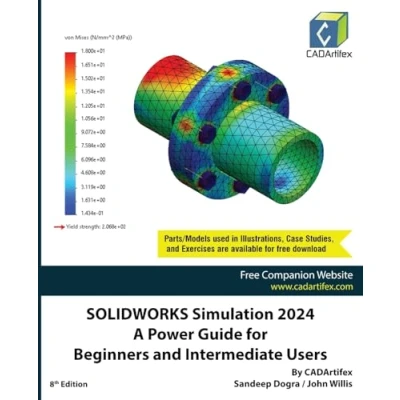 Abbildung von SOLIDWORKS Simulation 2024: A Power Guide for Beginners and Intermediate Users: Colored