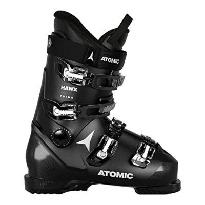 Abbildung von ATOMIC HAWX PRIME W Skischuhe Frauen Größe 23/23.5 Alpin Skischuh in Schwarz Boots mit 3D Knöchel &amp; Ferse für präzisen Sitz mittelbreite Skistiefel Anfänger