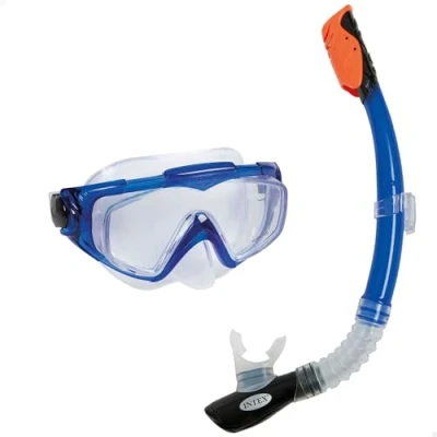 Abbildung von Intex Aqua Sport Tauchset Schnorchel und Maske Latexfrei Blau