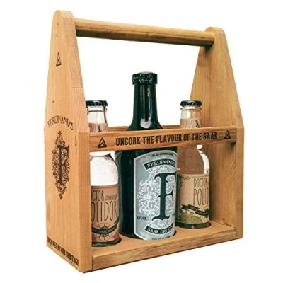 Abbildung von FERDINAND&#039;S Werkzeugkiste „S‘ 1x Saar Dry Gin 50 cl + je 1 Fl Dr Polidori Cucumber Tonic Water Spirituose, (1 x 500 ml / 2 200 ml)