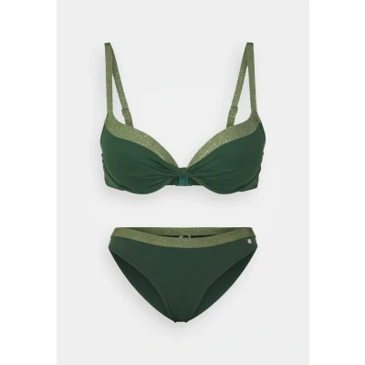 Abbildung von Lascana Jette Londyn JET SET Bikini, Damen, Größe: 34xC, Oliv
