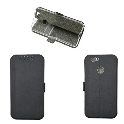 Abbildung von QiongniAN Hülle für Huawei Nova Leder,Hülle CAN L01 L02 L03 L11 L12 L13 Klapphülle Handytasche Case Black