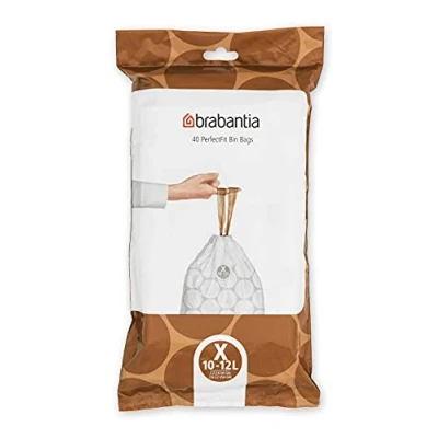 Abbildung von Brabantia Müllbeutel mit Zugband 40 Einzelbeutel X 10 12 L (1er Pack)