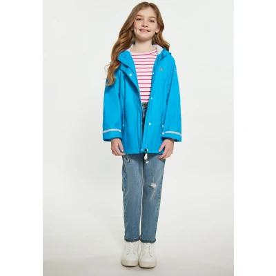 Abbildung von Schmuddelwedda Regenjacke / wasserabweisende Jacke für Kinder, Größe: 110, Cyanblau