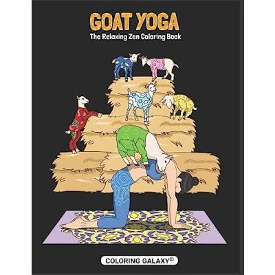 Abbildung von GOAT YOGA THE RELAXING ZEN COLORING BOOK