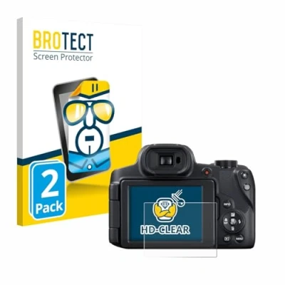 Abbildung von BROTECT (2 Stück Schutzfolie für Canon PowerShot SX70 HS Displayschutz Folie Ultra Klar