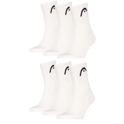 Abbildung von HEAD Herren Short Crew Sportsocken im 6erPack (39 42, White)