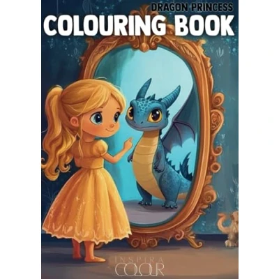 Abbildung von Inspira Colour Colouring Book Malbuch Dragon Princess Kids: [A4] über eine Drachenprinzessin für Kinder Ideales Geschenk Jungen und ... Motive aus der Welt