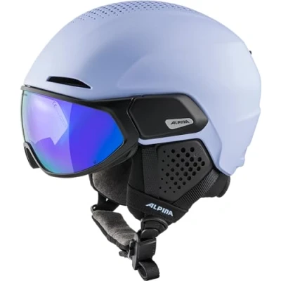 Abbildung von Alpina Unisex Erwachsene Alto Q LITE Skihelm, Lilac Black matt, 55 59