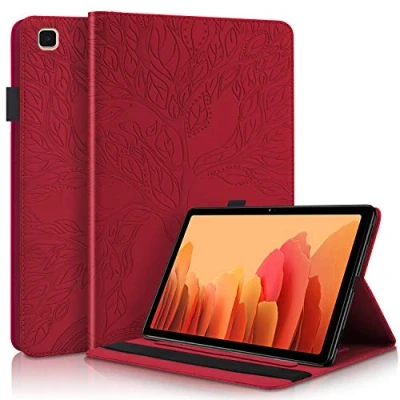 Abbildung von Succtop Hülle für Galaxy Tab A7 10,4 Zoll 2022/2020,Folio Flip PU Leder Schutzhülle Stifthalter Stand Wallet Cover Case Tablet Samsung T500/T509/T505/T507,Rot