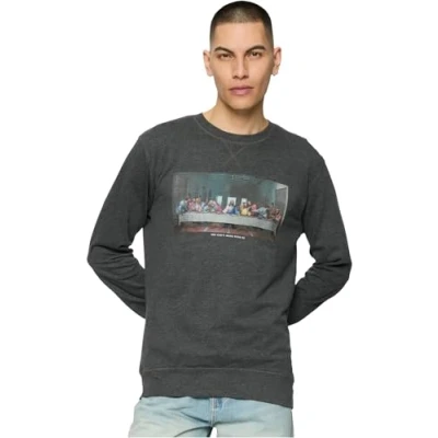 Abbildung von Mister Tee CANT HANG WITH US Crewneck Sweatshirt, Herren, Größe: XL, Charcoal