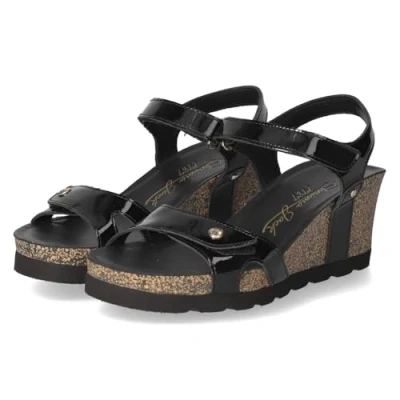 Abbildung von Sandalen Panama Jack Modell Julia B63 Farbe Schwarz