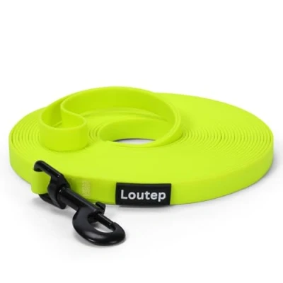 Abbildung von Loutep Biothane Schleppleine Für Hunde Lange Hundeleine 3m 5m 10m 15m 20m Leine Langlaufleine Trainingsleine Laufleine Schwimmleine Kleine Mittel Und Große Hund