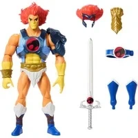 Abbildung von Masters of The Universe Origins &amp; Thundercats Actionfigur Leo, bewegliches 1980er Crossover Spielzeug, ca. 14 cm groß, abnehmbare Rüstung, Zubehör und Mini Comic, JFW93