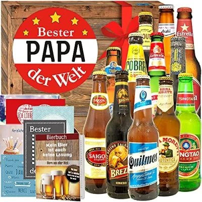 Abbildung von Bester Papa/Geschenke zum Geburtstag / 12x Bier Welt
