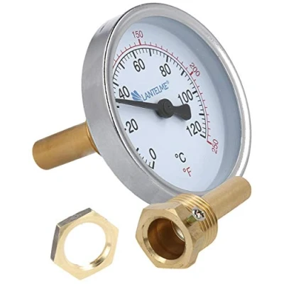 Abbildung von Lantelme Grillthermometer 120 Grad Räucherthermometer, Edelstahl 6,5cm Anzeige