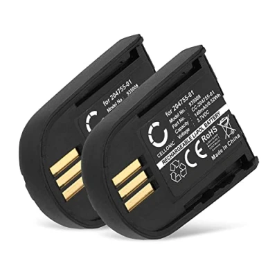 Abbildung von CELLONIC 2X Ersatz Akku 204755 01 für Plantronics Savi 440, 740, W440, W440 M, W740, W740 M Wireless Kopfhörer Ersatzakku 140mAh Batterie, Kopfhörerakku, Bluetooth Headset