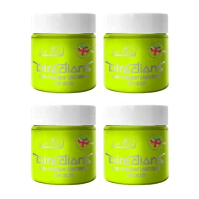 Abbildung von La Riche Directions Semipermanente Haarfarbe 100 ml Dose 4 Packung (Fluorescent Lime)