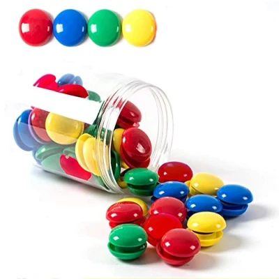 Abbildung von Magnete für Magnettafel, Tiberham 80 Stück 20 mm Runde Kühlschrankmagnet Haftmagnete Whiteboard, Magnetwand, Pinnwand, Kühlschrank 4 Farben Sortiert