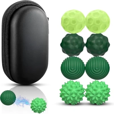 Abbildung von JoyJoyful 8 Stück Magnetkugeln Fidget Toys Erwachsene, Magnetische Kugeln Sensorik Spielzeug, Stress Bälle Mit Silikonhülle, Autismus Antistress Spielzeug Sensory Elastisch Sensorischer Ball