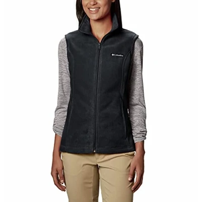 Abbildung von Columbia Damen Benton Springs Fleece Weste, schwarz, Large Petite