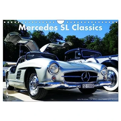 Abbildung von Mercedes SL Classics (Wandkalender 2025 DIN A4 quer), CALVENDO Monatskalender