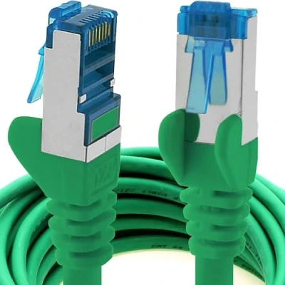 Abbildung von 3 Meter CAT6a Netzwerkkabel grün 1 Stück CAT 6 A Patchkabel 10000 Mbit s SFTP PIMF 500 MHz kompatibel zu CAT5 CAT6 CAT7 DSL Internet Switch Router