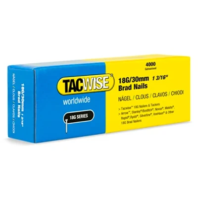 Abbildung von TACWISE 1711 Stauchkopfnägel Brad Typ 18G / 30 mm, verzinkt, Silberfarbig, 4000 Stück
