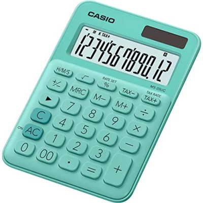 Abbildung von CASIO Tischrechner MS 20UC grün