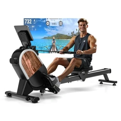 Abbildung von CHAOKE Rudergerät für Zuhause, Magnetisches Rudergerät, App Kompatibel, Rowing Machine mit 16 Widerstandsstufen und Dual Slide Rail, Leicht zu Montieren, Belastbar bis 160KG