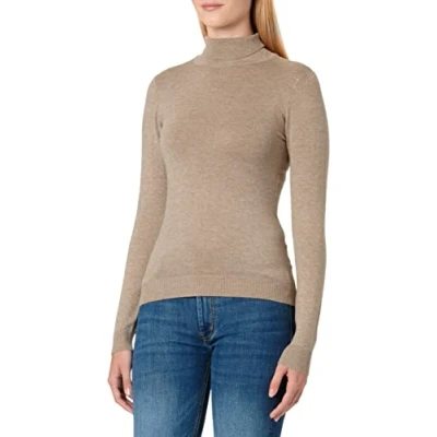 Abbildung von Object HESS L/S Rollneck NOOS Strickpullover, Damen, Größe: XS, Fossil