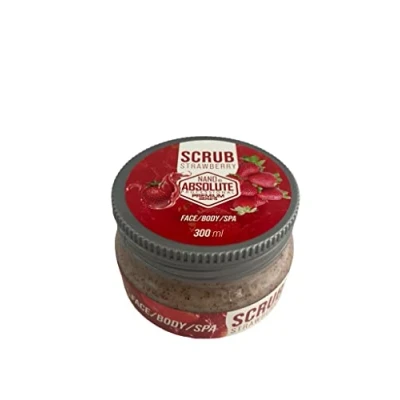 Abbildung von NANO ABSOLUTE Strawberry Face &amp; Body Scrub 300ml Peeling gesicht körper Spa skin care Erfrischendes für Damen Herren