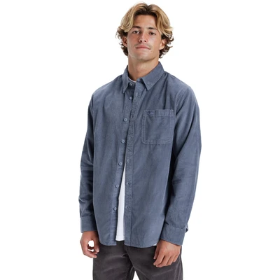 Abbildung von Quiksilver Smoke Trail Hemd, Herren, Größe: Medium, Blue