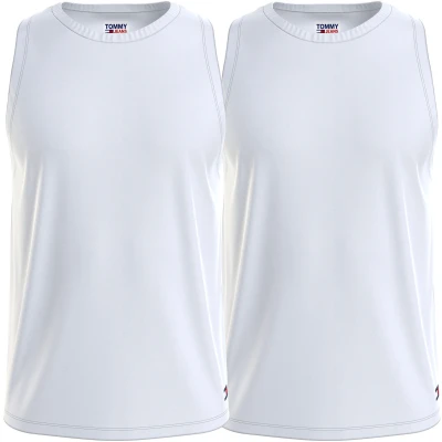 Abbildung von Tommy Jeans Heritage 2 PACK Unterhemd/shirt, Herren, Größe: Medium, White