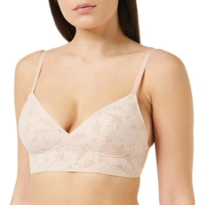 Abbildung von sloggi Damen ZERO Lace 2.0 Longline Bra Bügelloser BH, Light Brown, XS