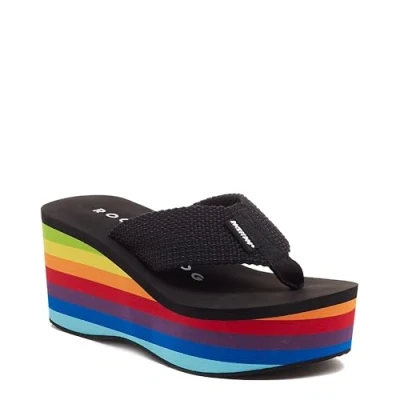 Abbildung von Rocket Dog Damen Crush Flipflop, Schwarz multi, 39 EU