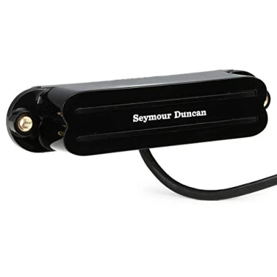 Abbildung von Seymour Duncan SHR 1N Humbucker Single Size Hot Rails Strat Mikrofon für E Gitarre Schwarz