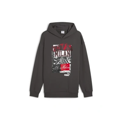 Abbildung von Puma AC Milan Kapuzenpullover Shadow gray black, Herren, Größe: Small, black
