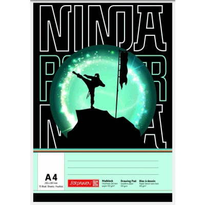 Abbildung von BRUNNEN Ninja Power Malblock DIN A4 75 Blatt