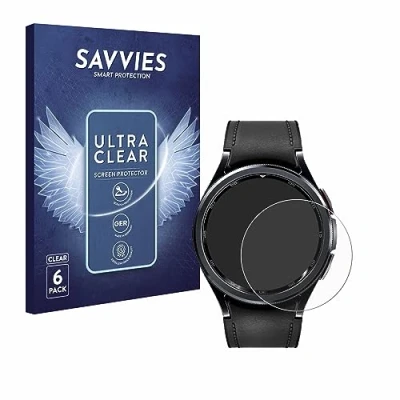 Abbildung von Savvies 6 Stück Schutzfolie für Samsung Galaxy Watch Classic (47 mm) Displayschutz Folie Ultra Transparent
