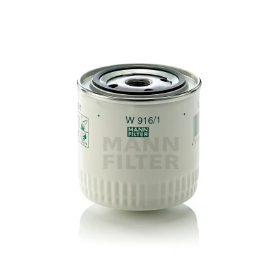 Abbildung von MANN FILTER W 916/1 Ölfilter 3/4 16 UNF mit einem Rücklaufsperrventil Anschraubfilter FORD: Transit Mk4 Kastenwagen, Taunus 17M Limousine