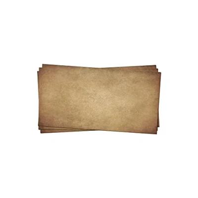 Abbildung von PRESENTOU Briefpapier beidseitig bedruckt 120 Gramm Papier Motivpapier Urkundenpapier Urkunde Speisekarte Liebesbrief (Vintage Dunkel, 50 Umschläge)