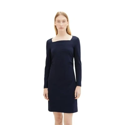 Abbildung von TOM TAILOR Jerseykleid, mit eckigem Ausschnitt