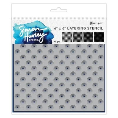 Abbildung von Ranger SH Stencils polka dot assortment 4 st HUS85607 Simon Hurley (02 24)