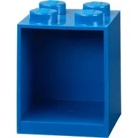 Abbildung von Room Copenhagen LEGO Bausteinregal mit 4 Knöpfen, Blau, one size