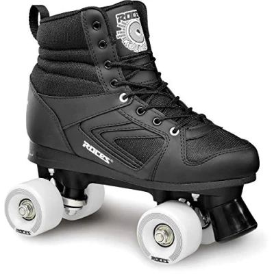 Abbildung von Roces Unisex Jugend KOLOSSAL Rollschuhe, Black White, 36